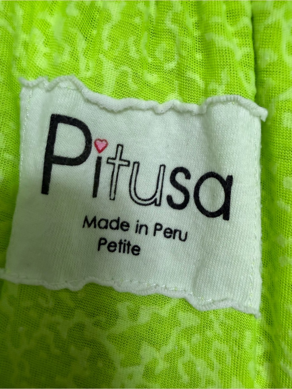Pitusa Neon Lime Off-the-Shoulder Tassel Cover-Up, One Size Petite - Picture 6 of 7